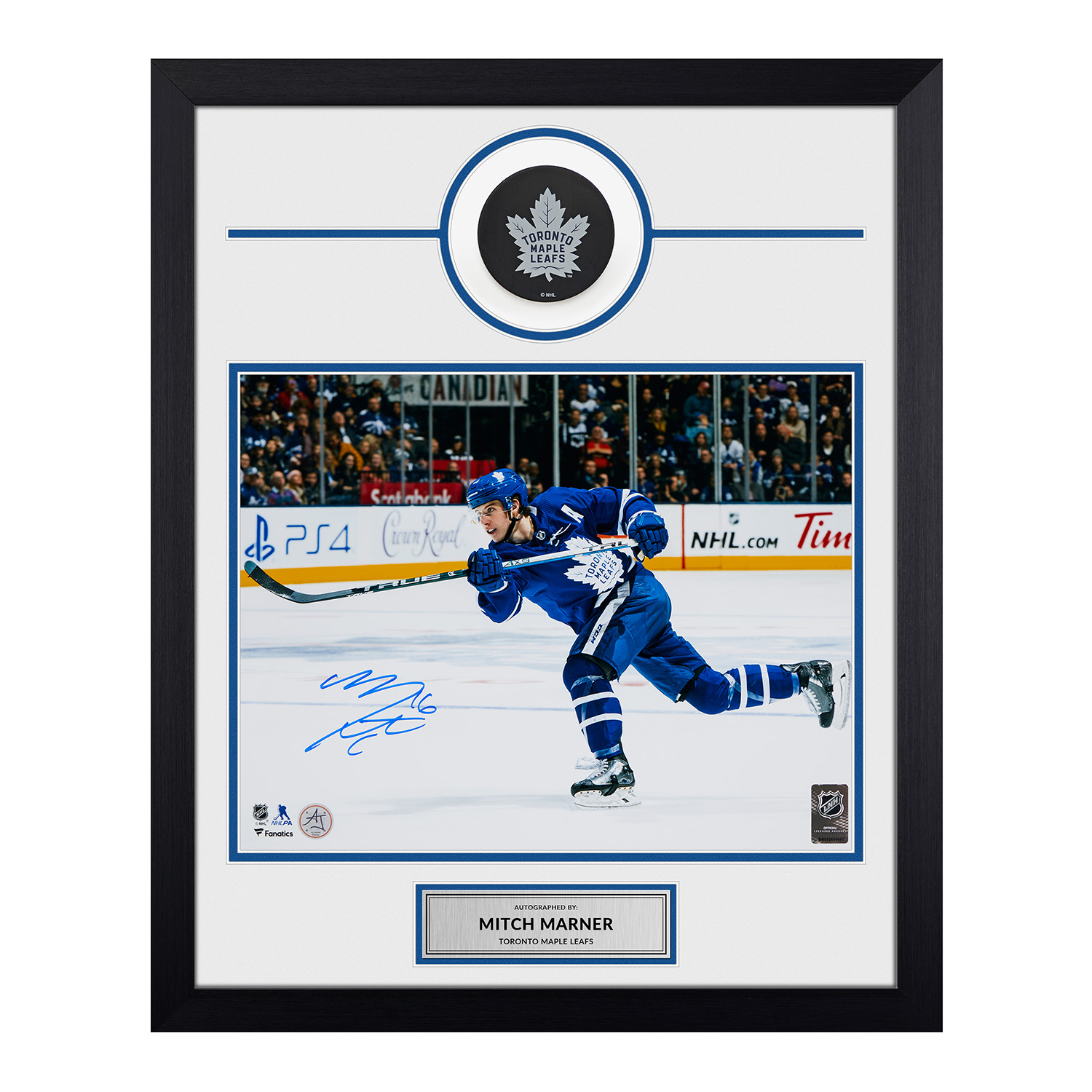 Mitch Marner Toronto Maple Leafs Signed Shooter 20x24 Puck Frame | eBay