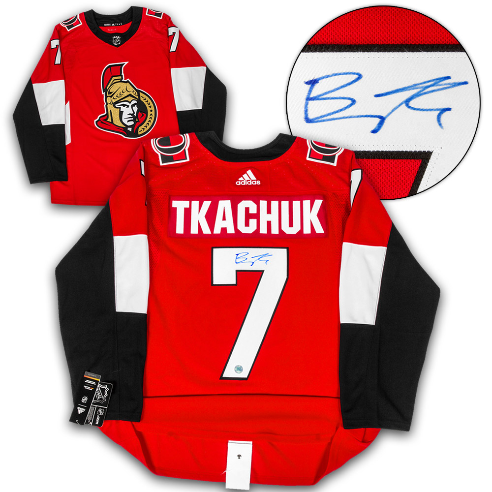 Brady Tkachuk Ottawa Senators Autographed Adidas Jersey